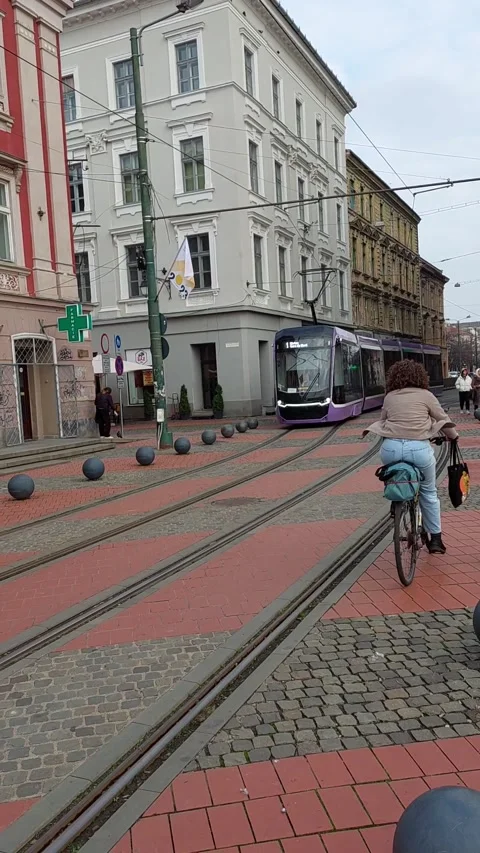 Tram Passing Footage Video stock 248093673
