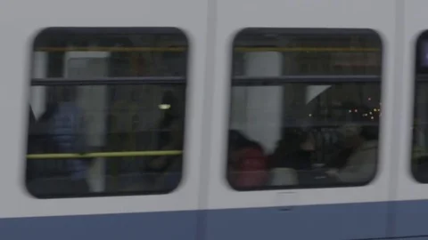 Tram passing, Zurich Stock Footage 74169186