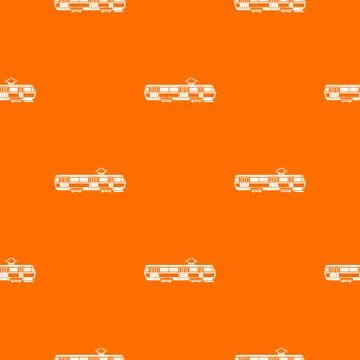 Tram pattern seamless Stock Illustration