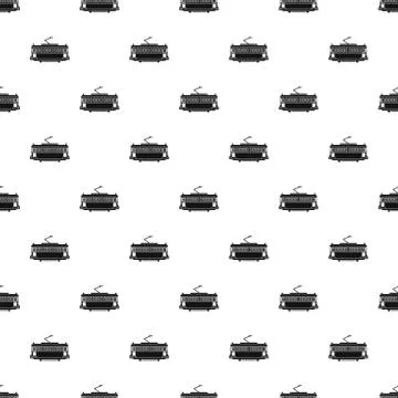 Tram pattern vector seamless Stock Illustration