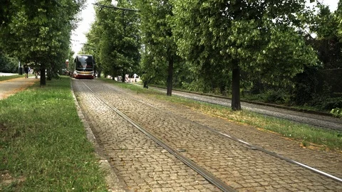 Tram in Prague Video stock 111065975