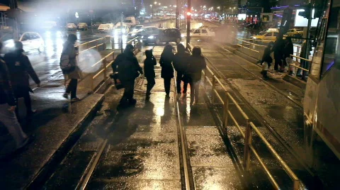 Tram Rear Window Video stock 783800