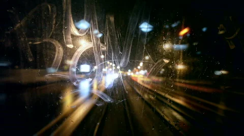 Tram Rear Window View Vídeo Stock 720747