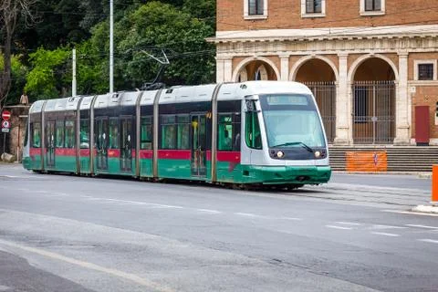 Tram in Rome Stock Photos