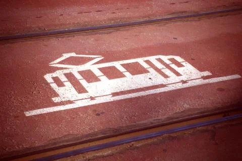 Tram signal Stock Photos