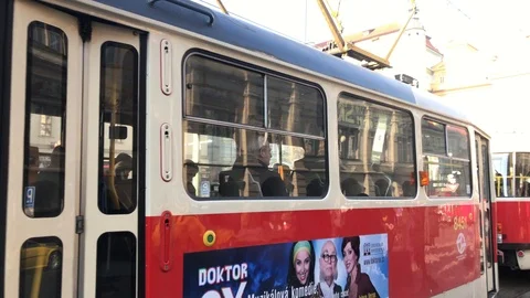 Tram station Stock Footage 102946189