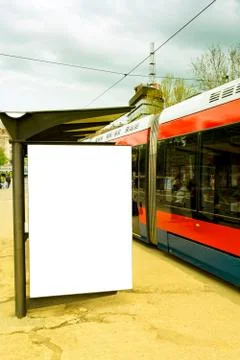 Tram station Stock Photos
