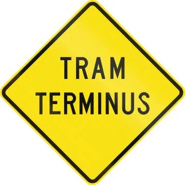 Tram Terminus In Australia Stock Illustration