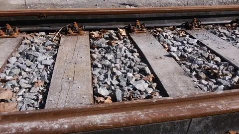 Tram track Stock Photos