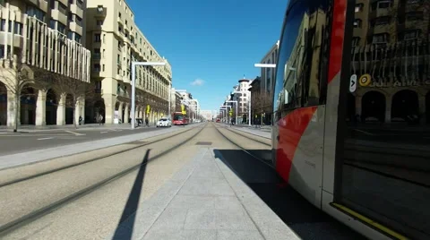 Tram trails Stock Footage 47405919