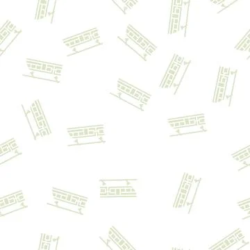 Tram transport glyph seamless pattern イラスト素材