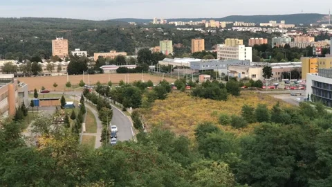 Tram turn-point near technologic park in Brno. Stock Footage 140252499