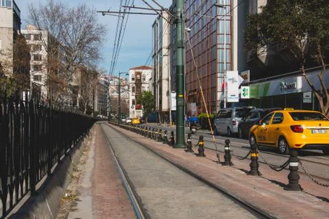Tram way Stock Photos