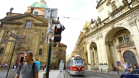 The tram will pass Stock Footage 123171516