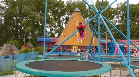 Trampoline Stock Footage 24754606
