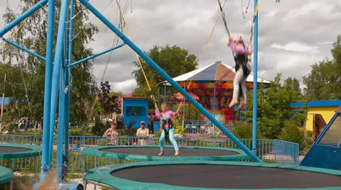 Trampoline Stock Footage 24754653