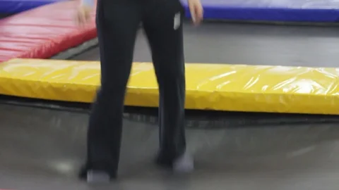 On trampoline Stock Footage 88783116