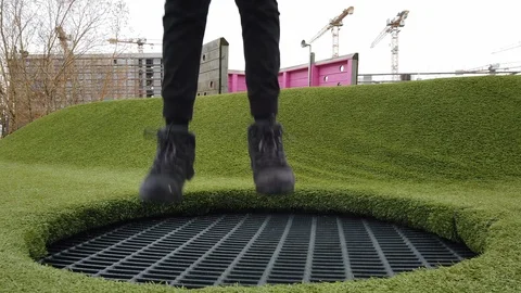 Trampoline Stock Footage 122286761