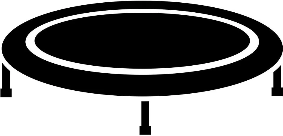 Trampoline icon Stock Illustration