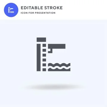 Trampoline icon vector, filled flat sign, solid pictogram isolated on white Ilustración de archivo