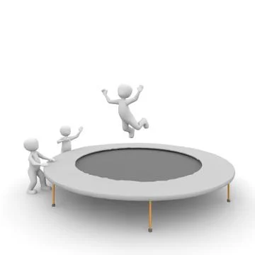 Trampoline Stock Illustration