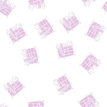 Trampoline installation glyph seamless pattern 库存插图