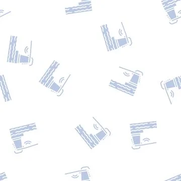 Trampoline pool glyph seamless pattern Stockillustratie