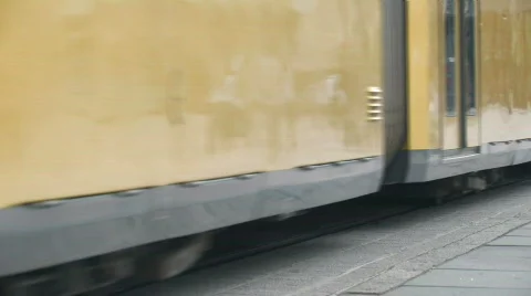 Trams on Alexander Platz in Berlin 1 Stock Footage 497719