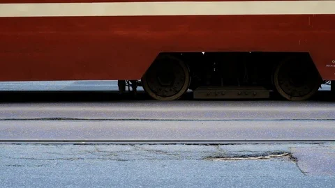 The tramway arrives Stock Footage 76409158