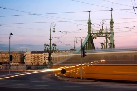 Tramway in Budapest Stock Photos