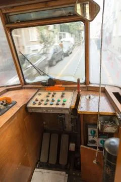 Tramway Cockpit 스톡 사진