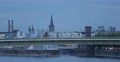 Tramway Crossing Bridge Rush Hour Light Rail System Underground Railway Cologne 4k or 4k+ Resolution