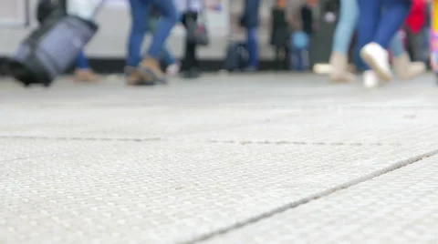Tran Station Midsection Platform Stock Footage 62709759