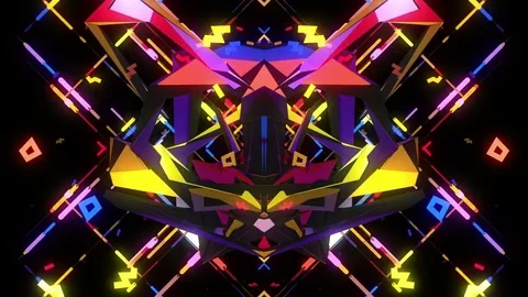 Trance Neon Dance Stock Footage 84230080