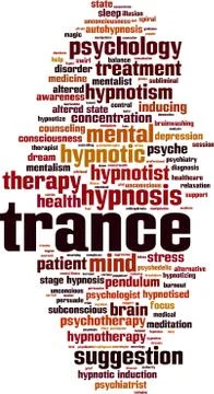 Trance word cloud Stock Illustration