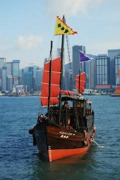 Tranditional Chinese boat Stock Photos