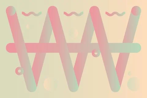 Trandy color pattern background Stock Illustration