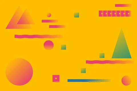 Trandy color pattern background Stock Illustration