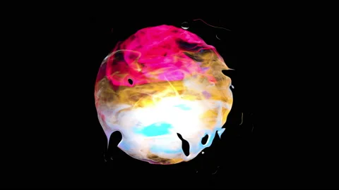 Tranforming 3d textured circle Stock Footage 134712119