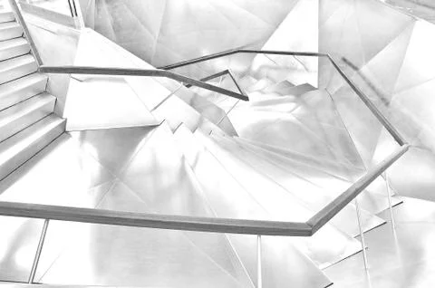 Trange shape stairways Stock Illustration