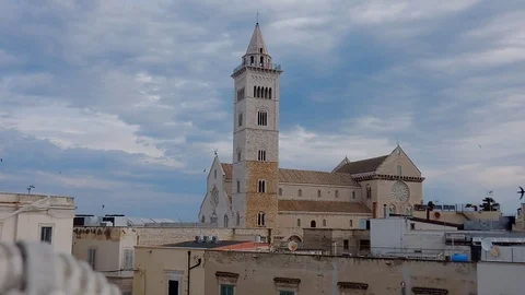 Trani - Time lapse of the cathedral at dawn Stock Footage 108367470