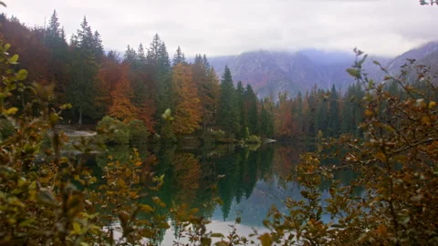 Tranquil alpine lake Stock Footage 258930114