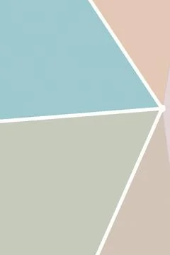 A tranquil arrangement of angular pastel panels and crisp white lines creat.. Stock Illustration