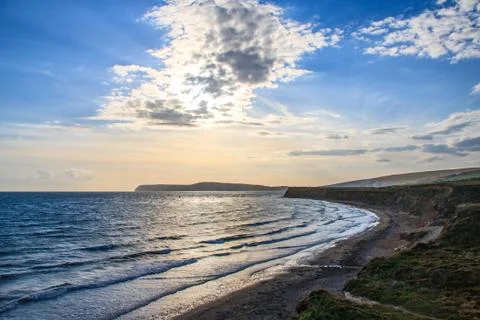 Tranquil Beach on the Isle of Wight Stock Photos