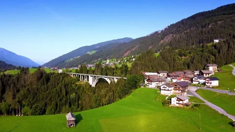 Tranquil Beauty: Aerial Views of Austria's Serenity in 4K Stock Footage 274809341
