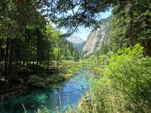 Tranquil Blue Pools Stock Photos