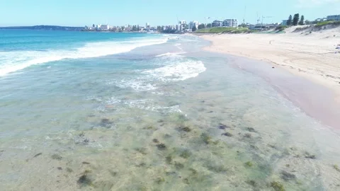 Tranquil Drone Shot of Wanda Beach. Stock Footage 306439078