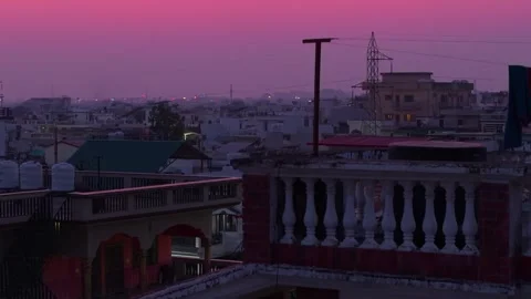 Tranquil Evening at a Himalayan Home Stock Footage 313570945