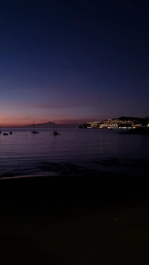 A tranquil evening scene on Tenerife Video stock 307631477