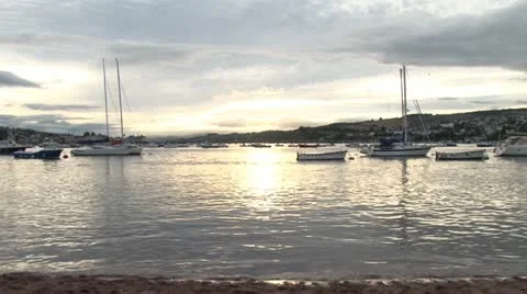 Tranquil Harbour 库存影片 11054202